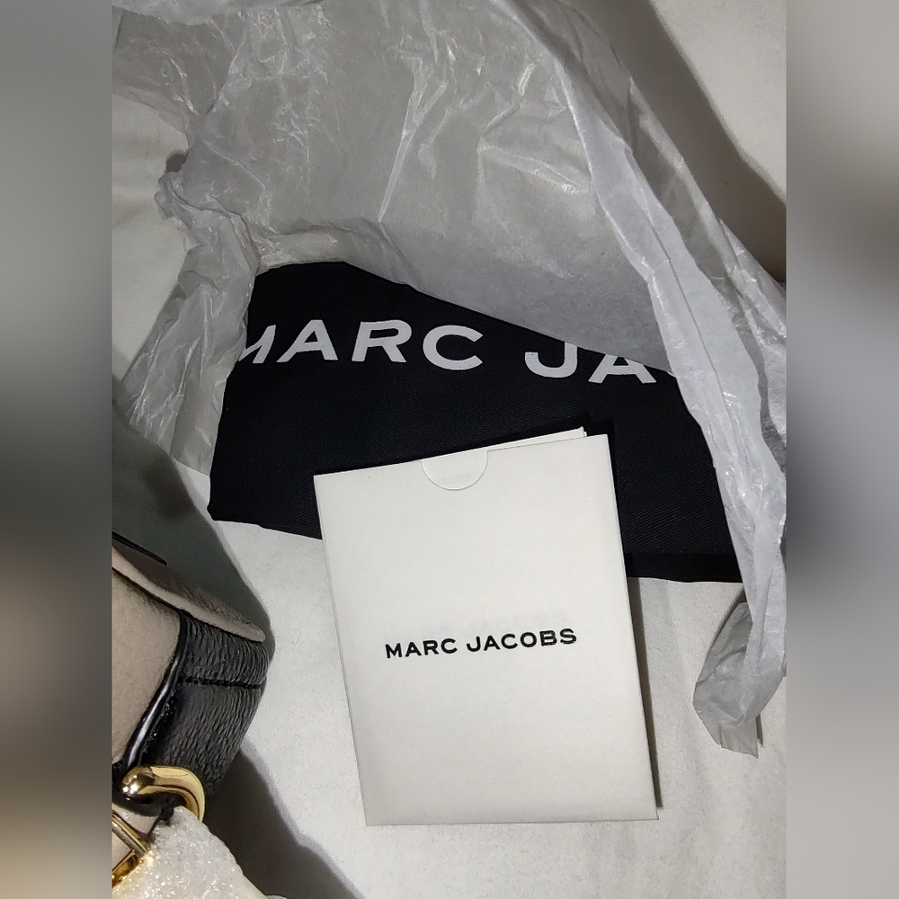 NWT Marc Jacobs THE SOFTSHOT 17 Camera Shoulder Bag Cement Multi - Picture 10 of 12